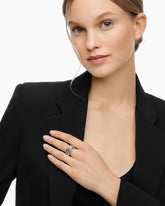 Crossover Ring in Sterling Silver with 14K Yellow Gold, 14.7mm